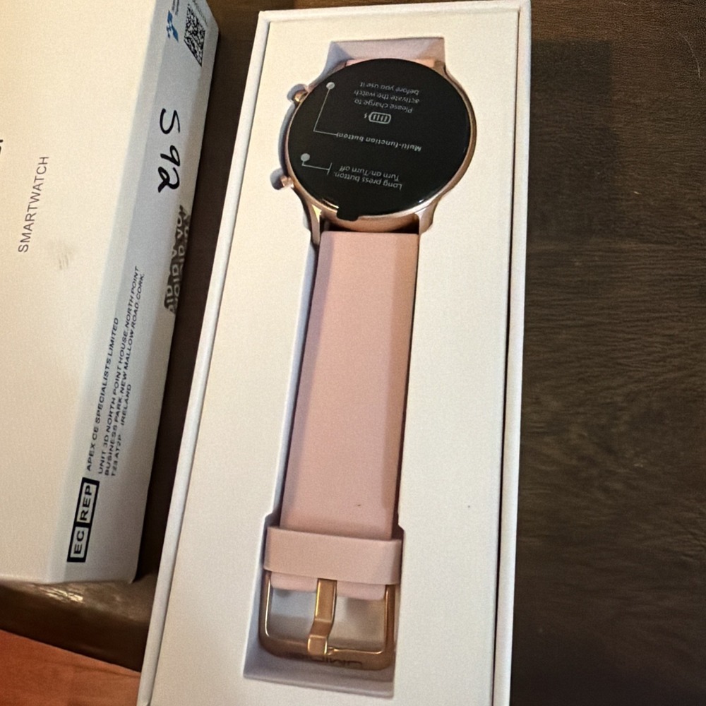 UMIDIGI Urun Built-in GPS Activity Tracker with Blood Oxygen Smart Watch -Rose